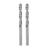 sourcing map 2pcs Solid Carbide Drill Bits 2.5mm C3/K10 Tungsten