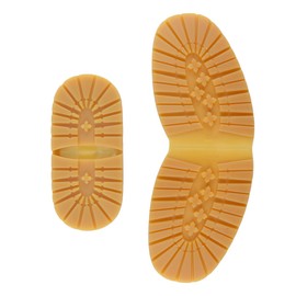 Gorise Rubber Shoe Soles Wear Resistant Rubber Soles Protector Pads Replacement Kit Shoes Repair Boot Sole Accessories Yellow Forefoot Hintfoot