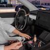 Carbella Rose Gold Quilted Steering Wheel Cover - Elegant Craft