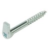 x20 Screw Hooks with Cross Slot Heavy Duty GALVANISED Steel