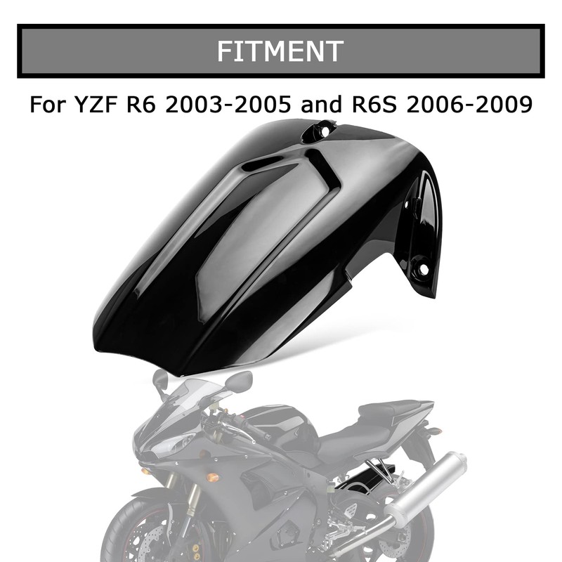 PSLER Guardabarros trasero para Yamaha YZF R6 2003-2005 y R6S