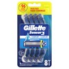 Gillette Sensor3 Comfort Disposable Razors for Men, 8 Count, Lubrastrip