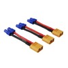 OliYin 3pcs XT60 XT-60 Male to EC3 Female Connector Adapter