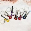 Pouoir guitar keychain for Men Mini Cute Bass Key Chain