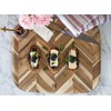 Madeira by Architec Acacia Cutting Board with Herringbone Design, 12.5x14.5-Inch,