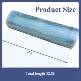 Polycarbonate Sheet 32.8Ft x 3.28Ft,DIY UV Resistant Polycarbonate Greenhouse Panels,Insulated Transparent Polycarbonate Roof Panels for Roof Farming Gardening Agriculture Courtyards Canopy