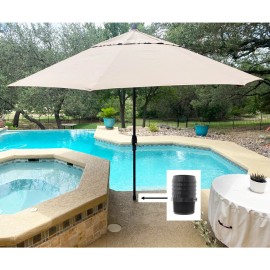 SteamBrite Swimming Pool Market Umbrella Holder 1.5 Inch ID X 1.5 MIP PVC 20250610