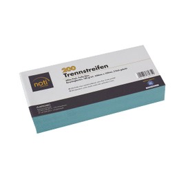 Plastoreg 200 Trennstreifen in blau, 24 x 10,5cm, gelocht, 180g/m² recycelter Karton, zum Sortieren von Dokumenten, bedruckbar