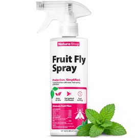 Fruit Fly Spray, Fast-Acting Fruit Fly Killer for Kitchens & Indoor Use, 16 oz (475mL)