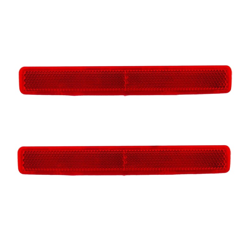 MKAREPART Rear Bumper Reflector Lamp Right and Left Side, Red