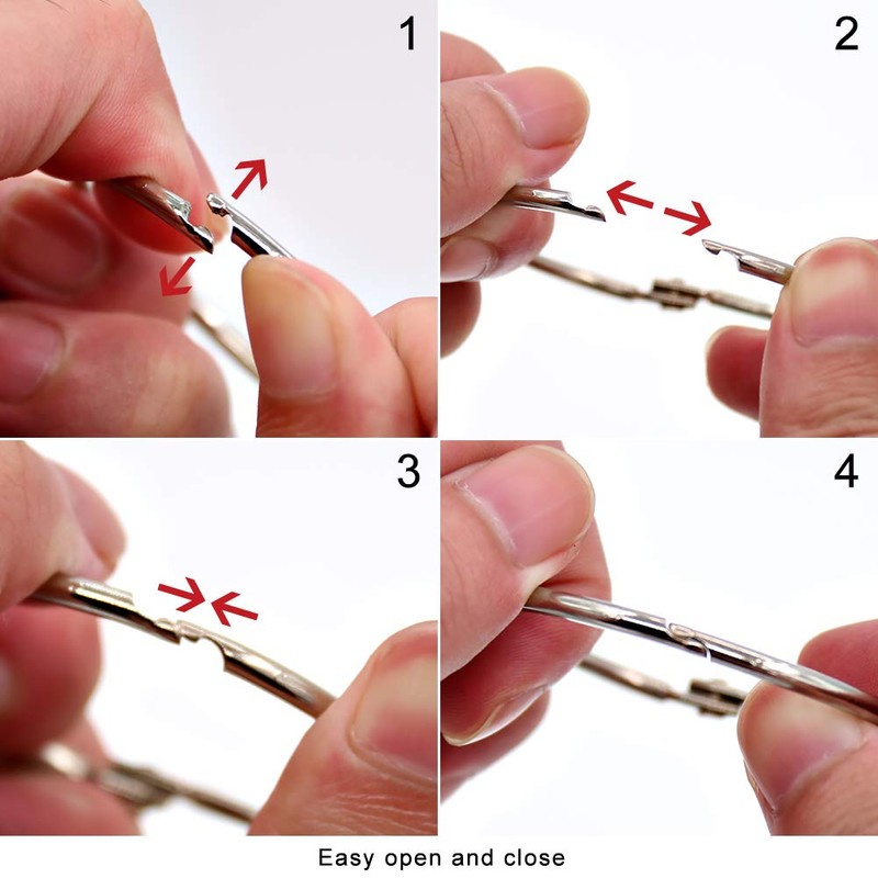 Coideal Large Metal Binder Rings - 20 Pack 2.5 Inch