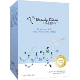 My Beauty Diary Hyaluronic Acid Ultra Moisturizing Facial Face Mask (8 Sheets) - New English Version