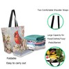 Fashion Pattern Extra Large Shoulder Grocery Tote Bag, Beautiful Cardinal