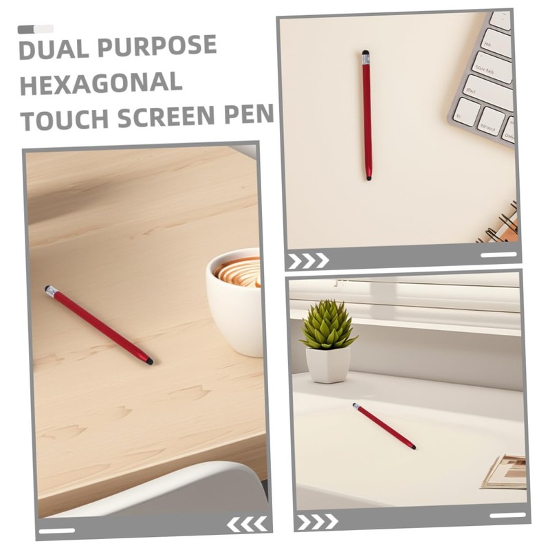 COHEALI 2pcs Dual Head Touch Screen Stylus Pen Ergonomic Design