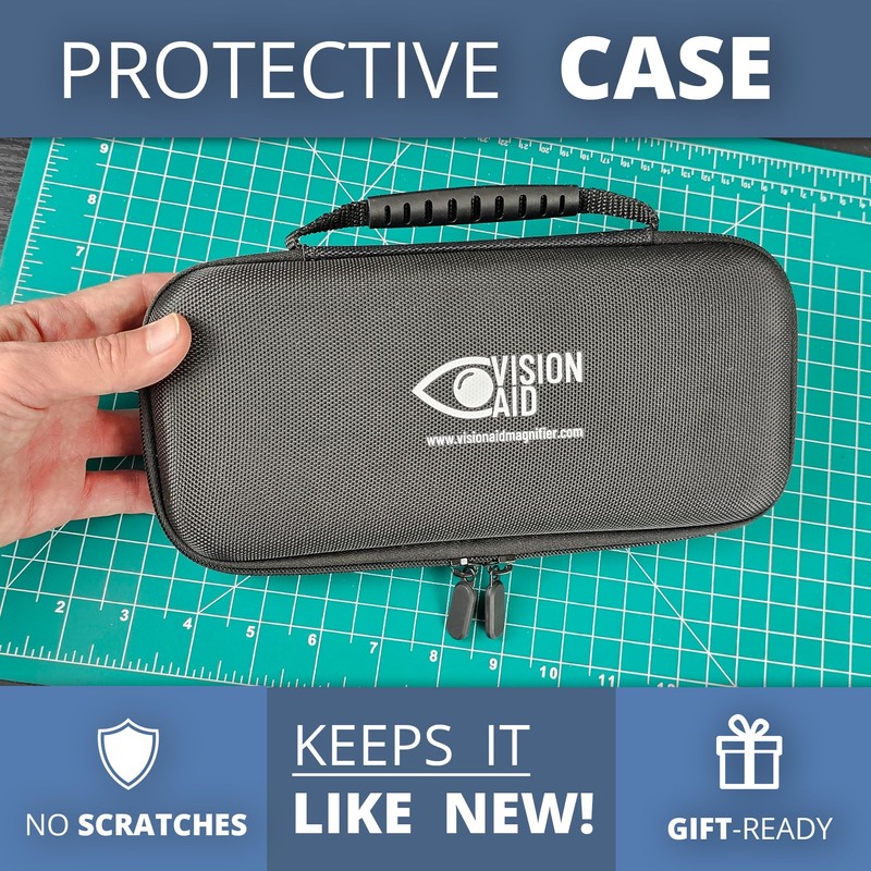 30x Hands-Free Magnifying Glass with USB Rechargeable 36 LED Lights,