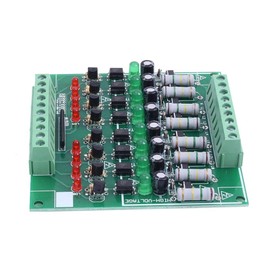 AC 110V 220V 8 Channel Optocoupler Insulation Module, NPN Low Level Output AC Insulation Boards Test Module Performance Monitoring