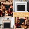 LUCKIPLUS Fireplace Cover, Indoor Fireplace Blanket with Hook & Loop