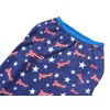 Bone American Star 4th of July Navy Blue Stripe Dog