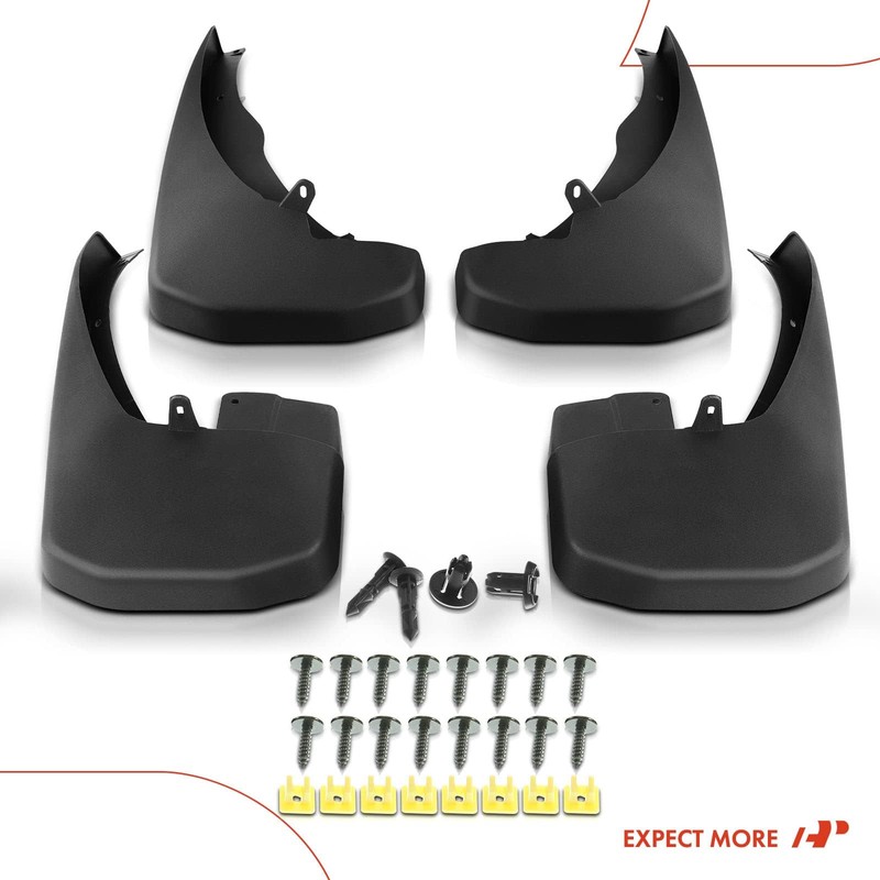 A-Premium Set of 4PCS Mud Flaps Splash Guards Mudguards Mudflaps