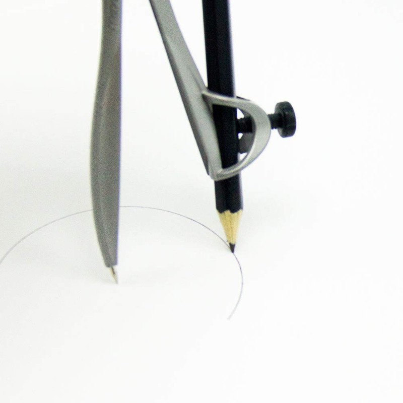 hand2mind Student Math Geometry Compass, Silver, Precision Tool for Geometry,