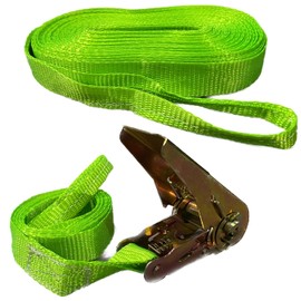 Macaco Slackline 16m Training Line | Overhead Training Line Ratchet Straps with Loop for your Slackline | 500kg Ratchet Set Heavy Duty | Webbing Strap