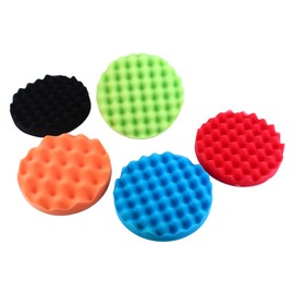 7Pcs 7" Sponge Polishing Waxing Buffing Pads Kit Compound Car Polisher M14 Drill Adapter