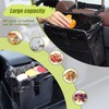 DECUIOCC Foldable Car Trash Can, Black Hanging Automotive Garbage Can