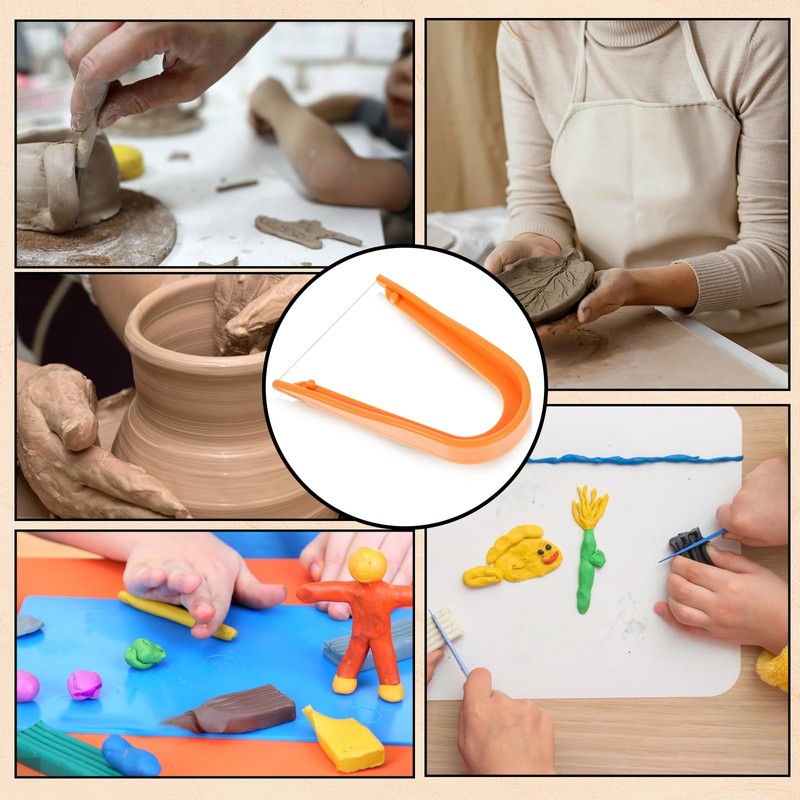Pottery Clay Wire Cutter 5.12 x 3.74 Inch Plastic Clay