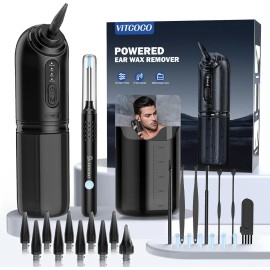 VITCOCO 2000mAh Ear Wax Cleaner – 1080P HD Camera, 4 Modes for Adults, Kids & Pets