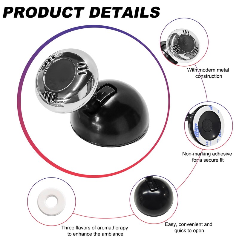 DXNQ DXNQ Metal Joystick Car Push Start Button Cover, Universal