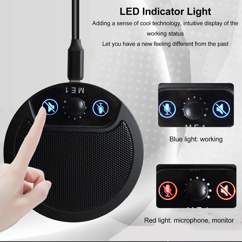 USB Conference Microphone Professional 360 Degree Omnidirectional Plug and Play