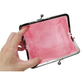 Keisuu Japanese Cosmetics Garbage Mouth Arabesque Dot Pouch Canvas 8 x 15.5 x 12 Nadeshiko Yellow Orange