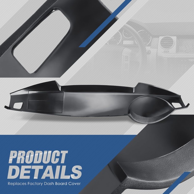 Auto Dynasty Factory Style Front ABS Molded Dash Board Cover