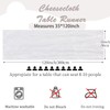 6 Pack White Cheesecloth Table Runner, 10FT Long Boho Gauze