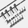 EaseLife 8 FT Mini Cabinet Bypass Sliding Barn Door Hardware