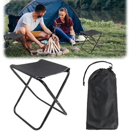 KLLJ Folding Stool, Portable Fishing Stool, Folding Camping Stool, Fishing Stool, Outdoor Folding Chair, Small Ultralight Folding Stool, for Camping, Hunting, Hiking, Fishing