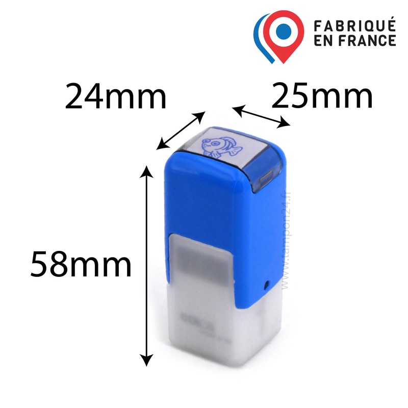 Funny Fish Stamp | 11 mm | Ink Pad with