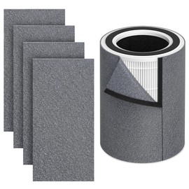 HP670 Replacement True HEPA Filter Set Compatible with Hunter HP670 Air Purifier, 1 HEPA + 5 x Activated carbon, Part Number H-HF670-VP
