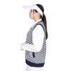Cox Sportif LG4FVE50L Women's Sweater Vest, Plover Pattern, Lightweight, Patch,