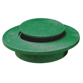 Rocky Mountain Goods Pop Up Drainage Emitter - for 3” & 4” Drain Fittings - Efficient Water Discharge - Pop Up Drain with Water Pressure - Flush Mower Safety Close - Outdoor Durable Green Plastic
