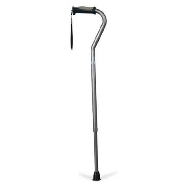 Hugo Offset Handle Cane - Smoke | Wt Cap 136kg