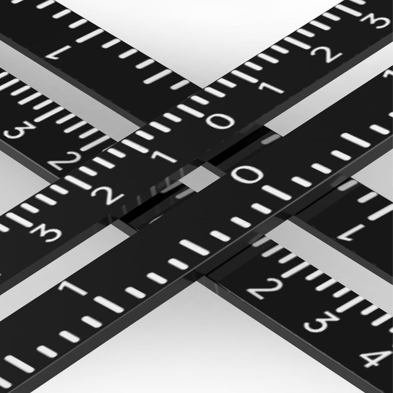 Multi-Angle Measuring Ruler, 12 Section Angle Measurement Aluminum Alloy Fold