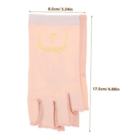 Baluue Anti-UV Nail UV Gloves for Gel Manicures 1 Pair Fingerless Protective Gloves for Salon Use Sun Protection and Moisturizing
