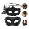 Pack de 2 Antifaces de Mariposa para Pareja, de Plástico,