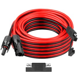 SAE Extension Cable 30FT 10AWG Quick Disconnect Wire SAE Connector Battery Charger Solar Panel Extension Cable with SAE Polarity Reverse Adapter for Trolling Motor Automotive RV Tractor