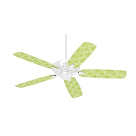 Wavey Sage Green - Ceiling Fan Skin Kit fits most 42 inch fans (FAN and BLADES SOLD SEPARATELY)