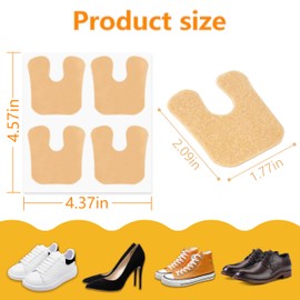 Twoyu Callus Pads, Felt Metatarsal Pads Women, U-Shaped Foot Keep Protecting Calluses, Bunions Pads for Toes On Shoes (12 pcs)