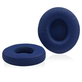 SINOWO Ersatz-Ohrpolster für Beats Solo 2 & Solo 3 kabellose On-Ear-Kopfhörer, Solo2 Solo3 Ohrpolster mit Geräuschisolierung, Memory-Schaum, weiches Protein-Leder (Pop Indigo)