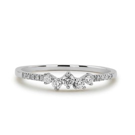 Viyuroyk - Anillo de plata de ley 925 brillante con circonita cúbica de un solo taladro para mujer, joyería de hallazgos de arete, respaldos, hallazgos (código 9 de EE. UU.)