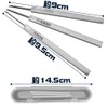 Groove Cutting Set Model Kit Chisels 3-Piece Set for Detailing